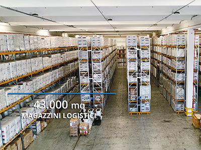 Foto dell’interno di un nostro magazzino di logistica